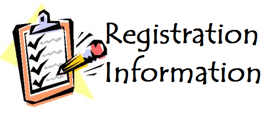 Clipboard/Pencil Link to Online Registration