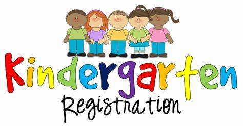 Graphic of Children - Kindergarten Pre-Registration begins on Feb. 1