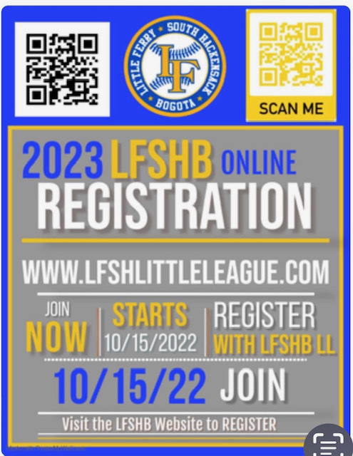 22-23 LFSHB Little League Registration