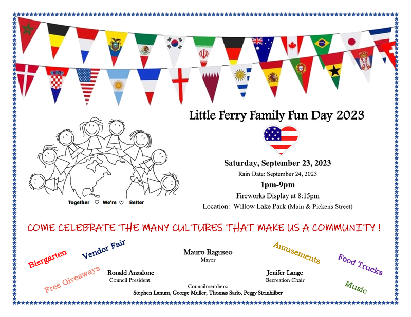 Family Fun Day 2023 - 9/23/23 from 1pm to 9pm